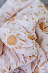 Mustard suns bassinet sheet/change table cover