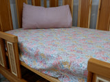 Floral flannel bassinet sheet/ change table cover