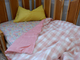 Floral flannel bassinet sheet/ change table cover