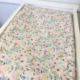 Pastel floral change table cover/ bassinet sheet
