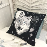 Wolf european cushion cover