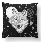 Wolf european cushion cover