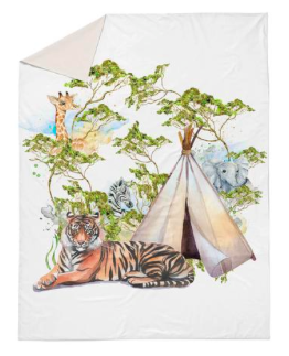 Jungle double quilt cover