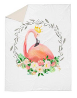 Flamingo double quilt cover