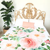 Garden floral queen quilt cover