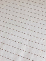 Ivory stripe linen bassinet sheet/change table cover