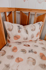 Flora 100% linen toddler pillowcase