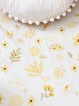 Lemon floral bassinet sheet/ change table cover