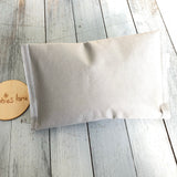 Grey linen nappy wallet
