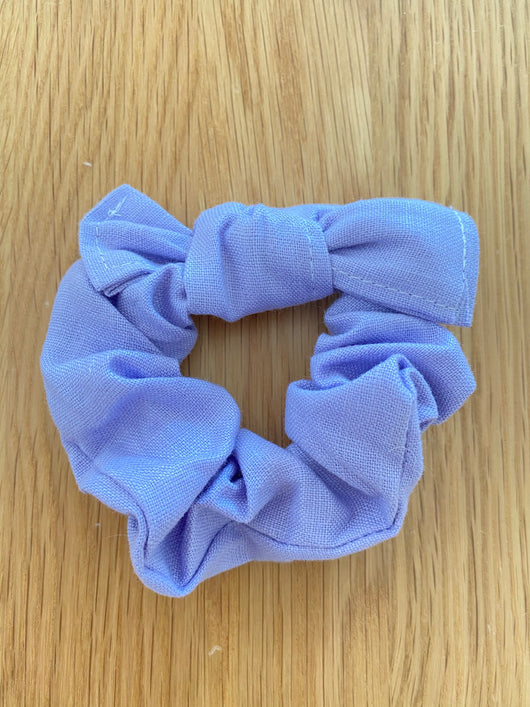 Lilac linen scrunchie