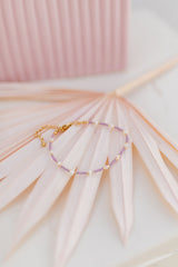 Lilac bead bracelet