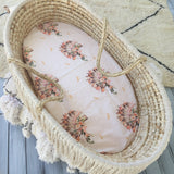 Peach Indian headdress bassinet/ change table cover