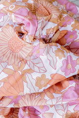 Floral cot sheet