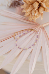 Lilac bead bracelet