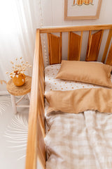 Biscuit linen toddler pillowcase