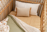 White linen toddler pillowcase