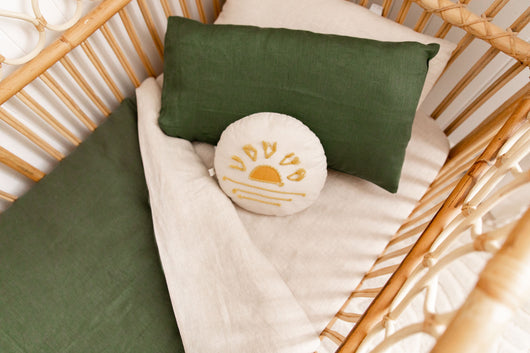 Forest green toddler pillowcase